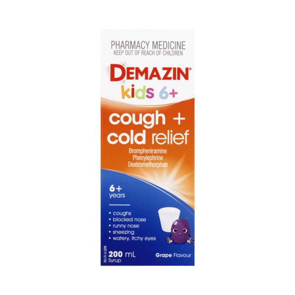 Demazin Cough & Cold Relief 6+years 200ml