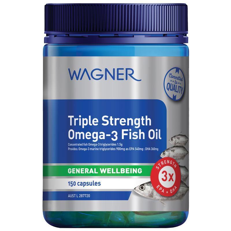WAGNER TRIPLE STRENGTH OMEGA 3 FISH OIL 150 CAPS