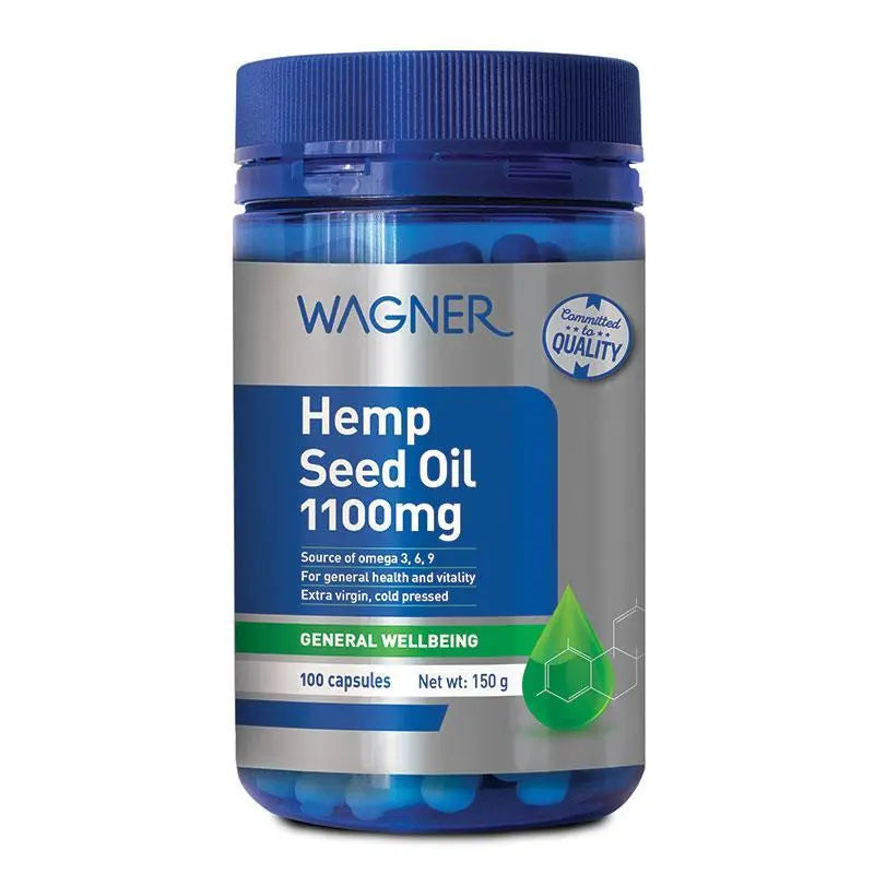 Wagner Hemp Seed Oil 1100mg Soft Capsules – 100