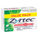 Zyrtec Tabs 10mg 80tabs