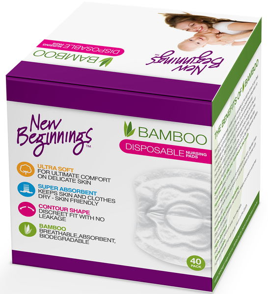 Bamboo Disposable Breast Pads 40