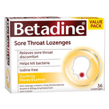 Betadine Sore Throat Lozenges Honey & Lemon
