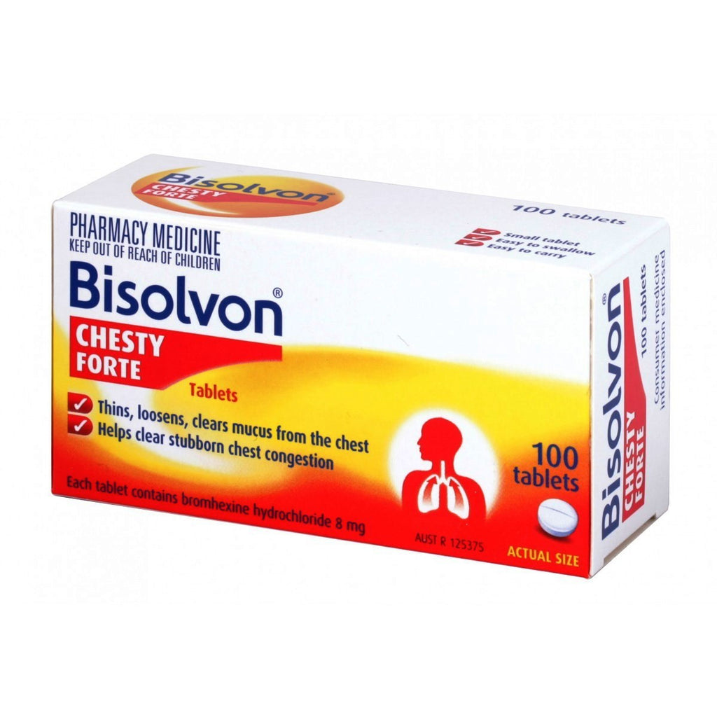 Bisolvon Chesty Forte Tablets 100