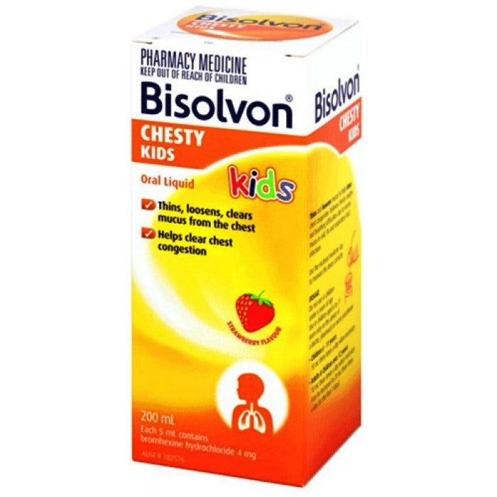 Bisolvon Chesty Kids Strawberry 200mL