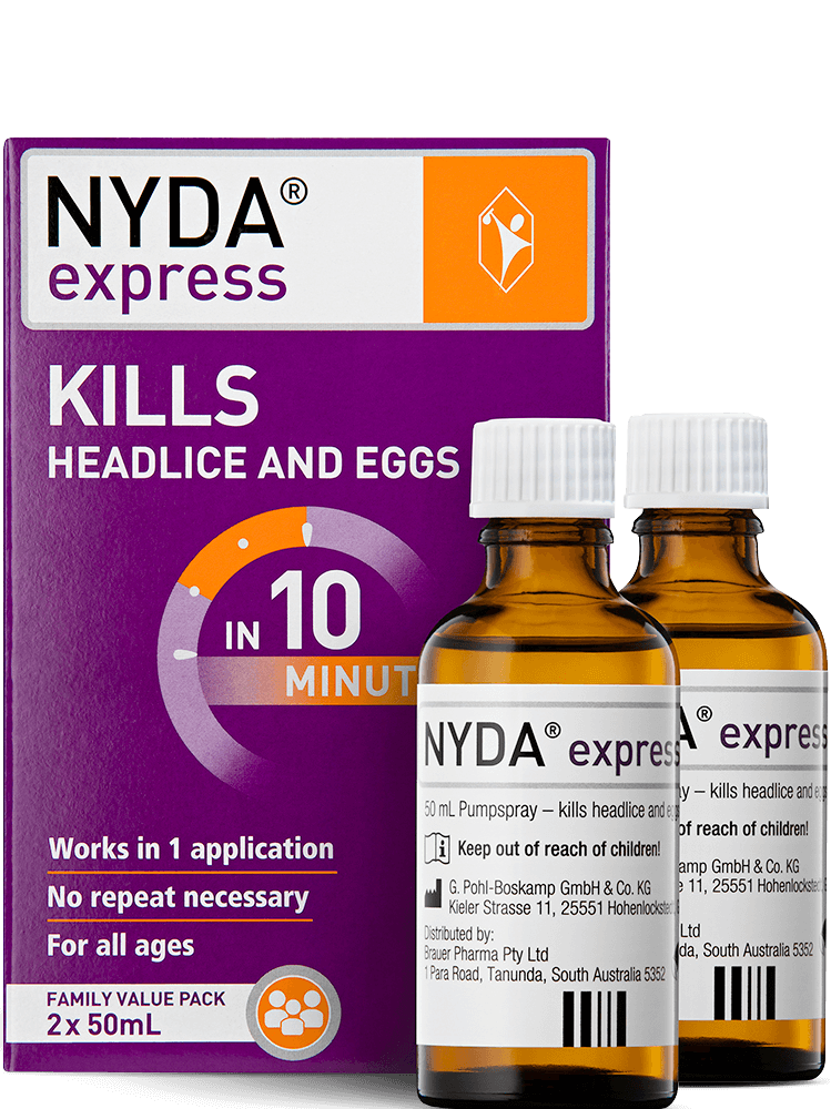 Nyda Express Head Lice Treatment Family Pack 100mL (contains 2 x 50mL)