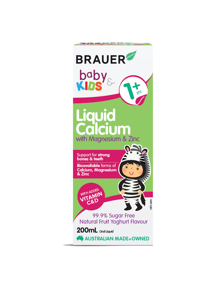 Brauer Baby & Kids Liquid Calcium with Magnesium & Zinc 200mL