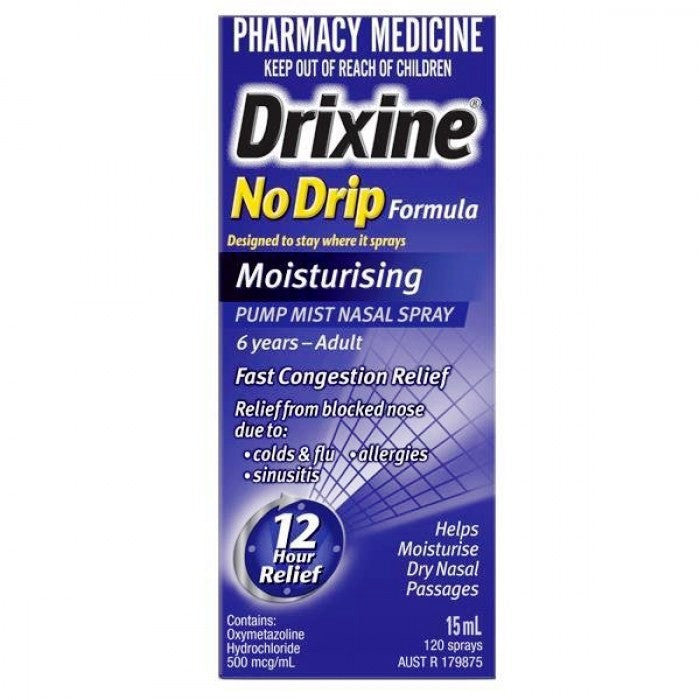 Drixine No-Drip Moisturising Spray (S3)