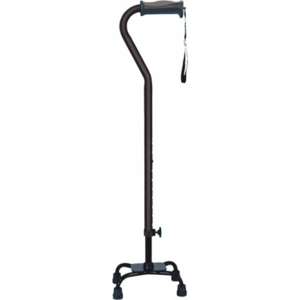 Hugo Small Base Quad Cane -EBONY