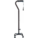 Hugo Small Base Quad Cane -EBONY