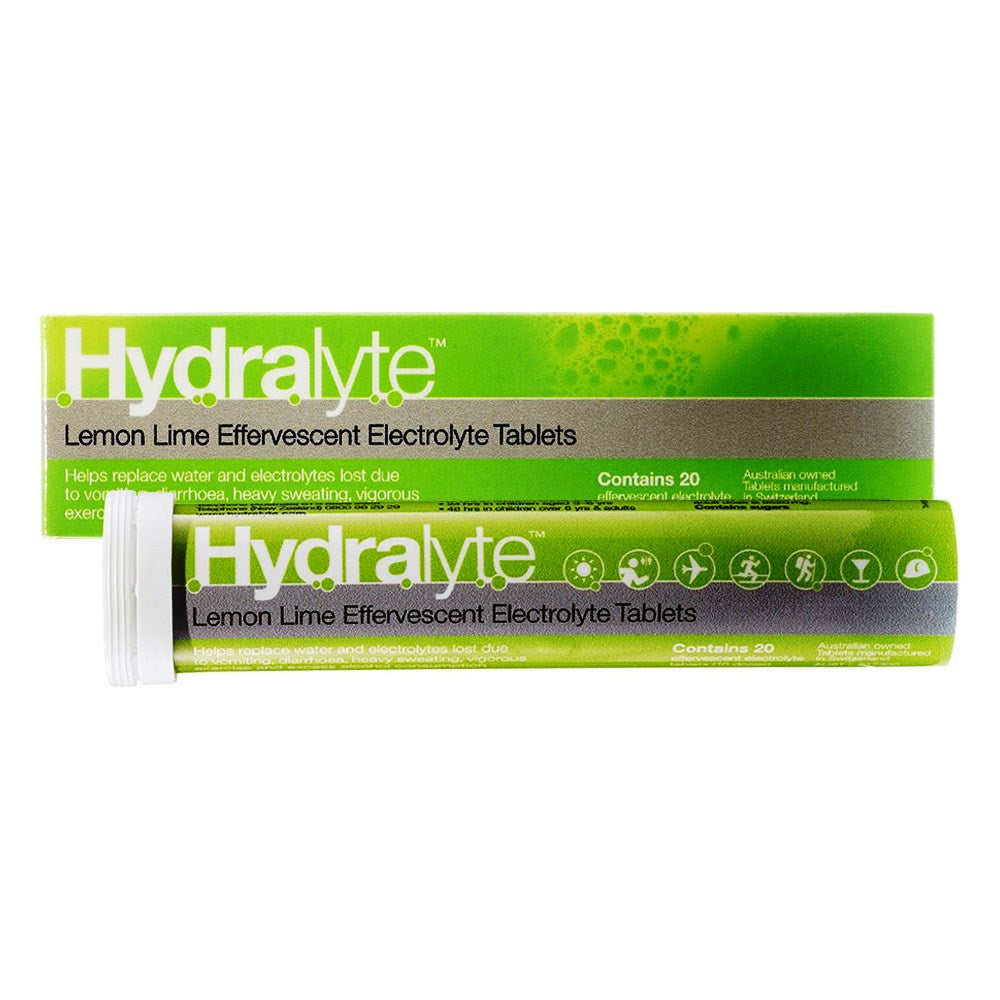 Hydralyte Lemon & Lime Effervescent 20 Tablets