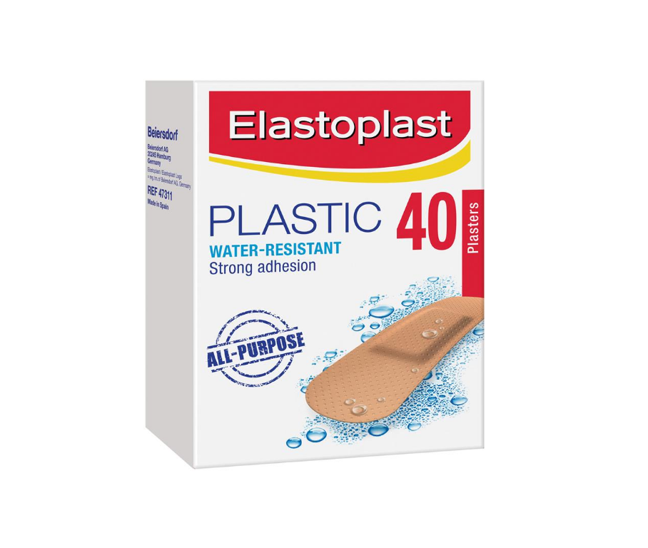 Elastoplast Water-Resistant Bandages - 50 Spot Bandages For Small Wounds & First Aid