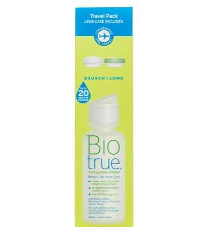 Bausch & Lomb Biotrue Travel Pack 60mL with Lens Case