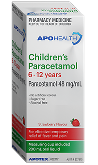 Apo Health Paracetamol Child 6-12 years 200ml  8422