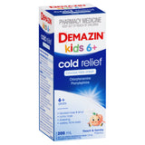 Demazin Kids 6+ Cold Relief Colour Free Syrup