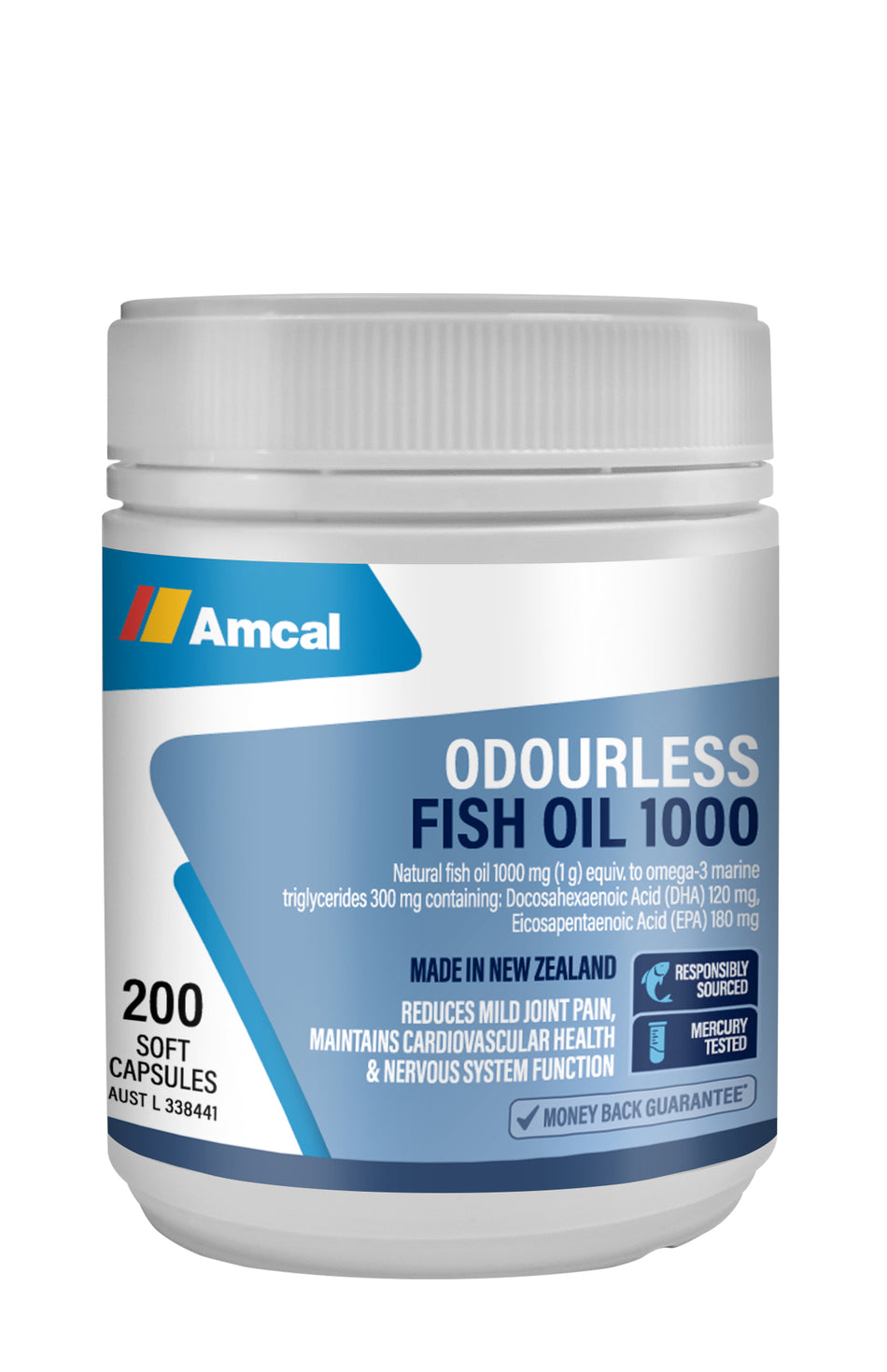 Amcal Odourless Fish Oil 1000 200caps