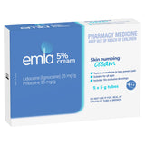 Emla Cream 5% 5x5g included 10 dressings