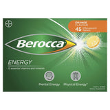 Berocca Energy Orange Flavour 45 Effervescent Tablets