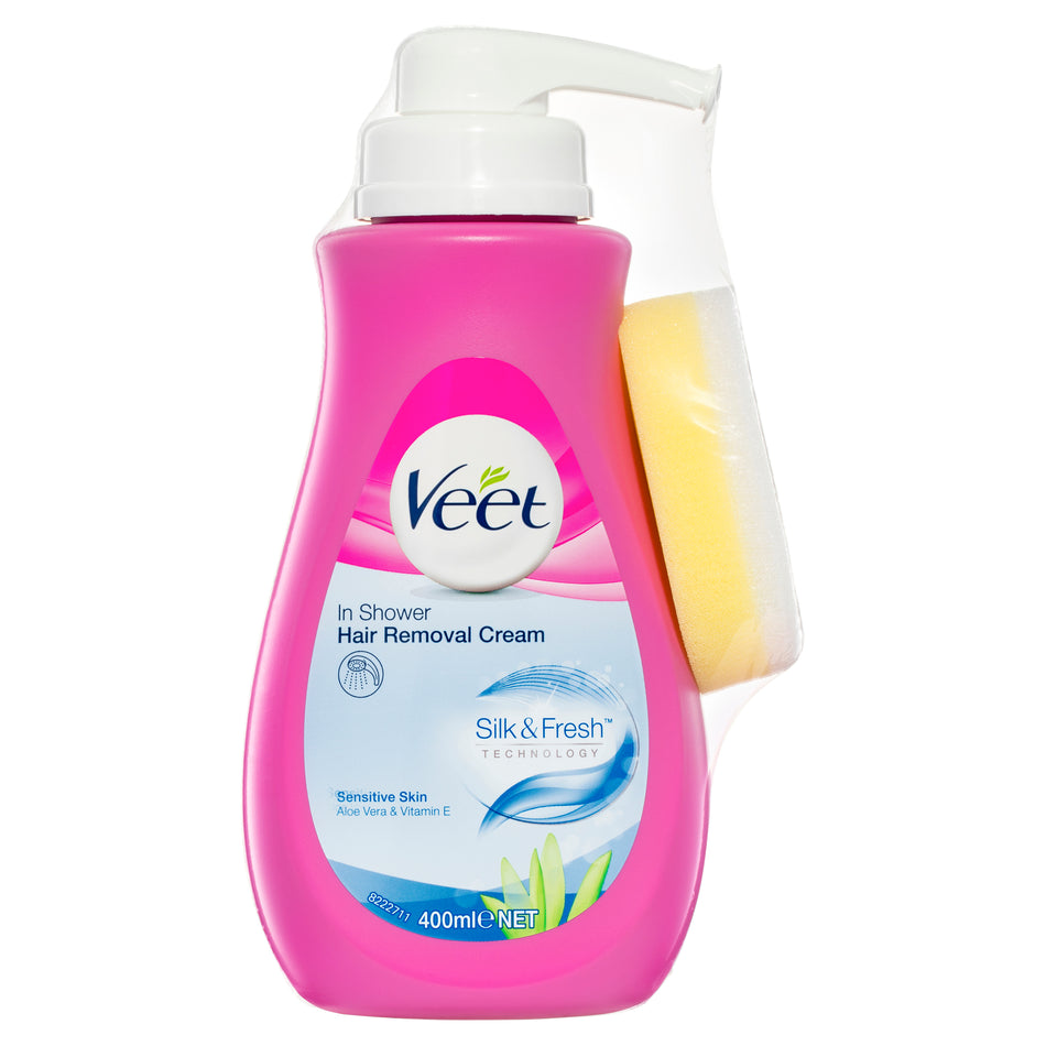Veet In Shower Cream for Sensitive Skin Hair Removal 400mL