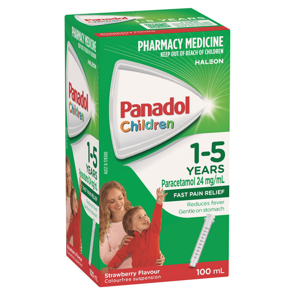 Panadol Suspension 1-5yr Strawberry