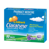 Claratyne Grape Children's Chewable Tab 10  4922