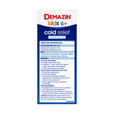 Demazin Kids 6+ Cold Relief Colour Free Syrup