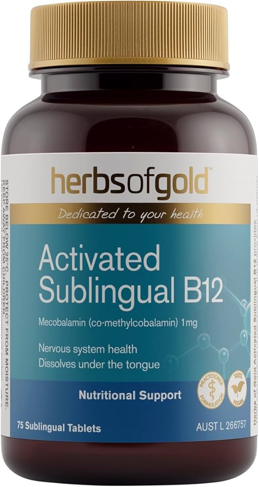 HERBS OF GOLD SUBLINGUAL B12 1000 75