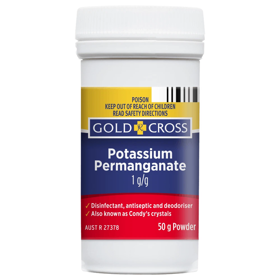 **GOLD CROSS Potassium Permanganate 50g Powder**