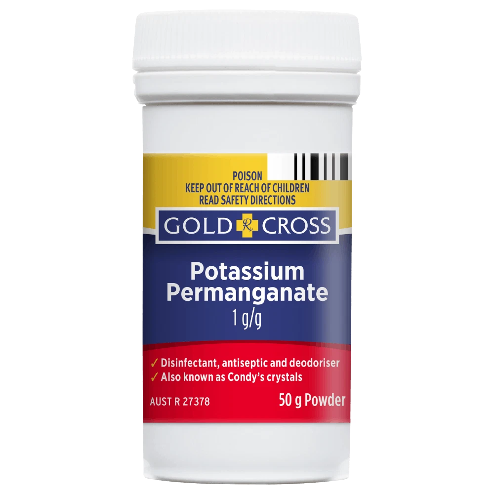 **GOLD CROSS Potassium Permanganate 50g Powder**