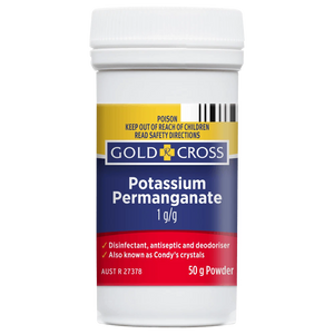 **GOLD CROSS Potassium Permanganate 50g Powder**