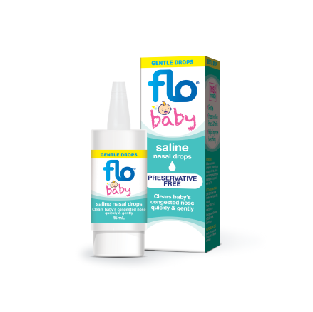 Flo Baby Saline Nasal Drops 15ml  0080