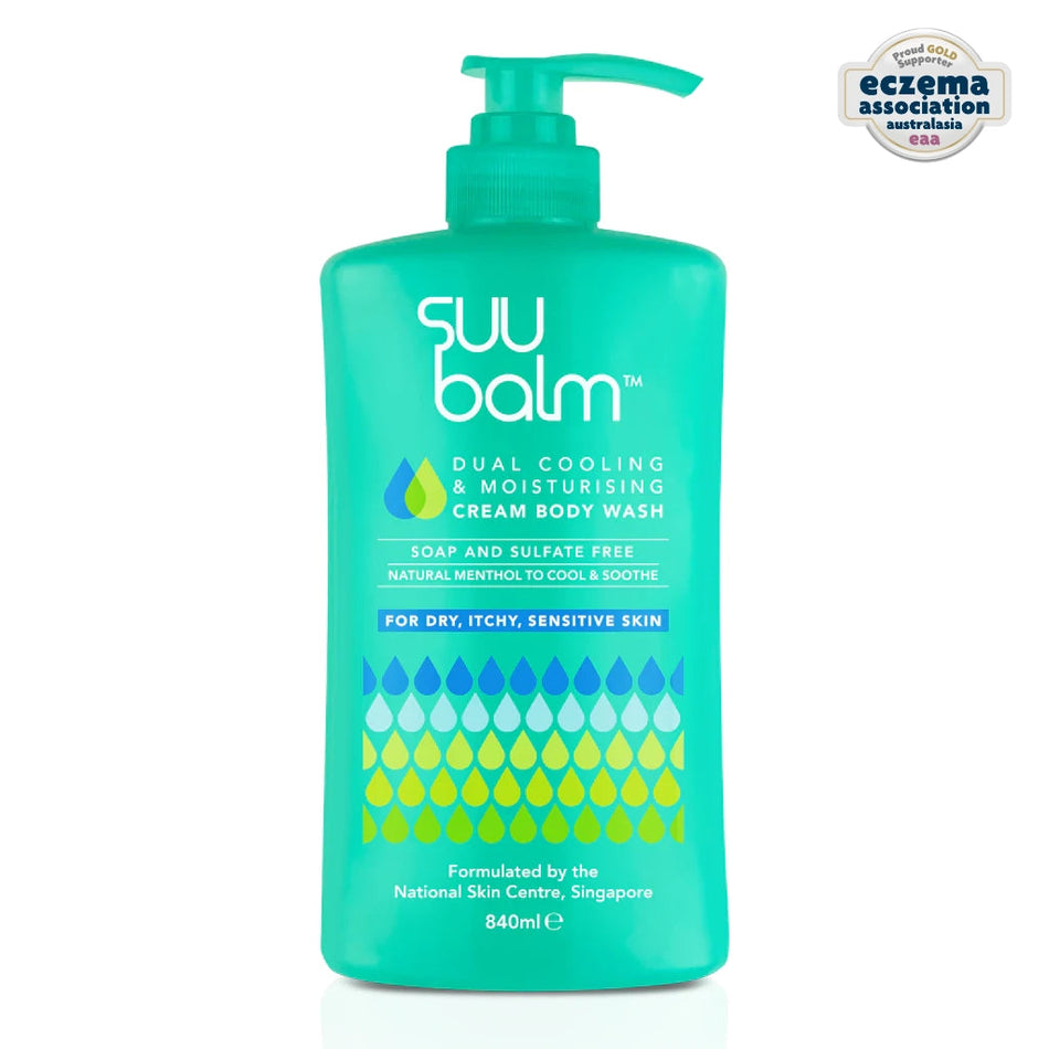 Suu Balm SuuBalm Body Wash Cream with Menthol - Cooling and Moisturising 840mL