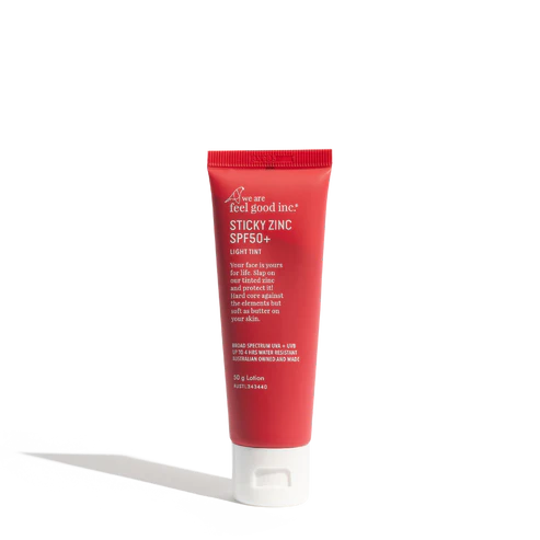 FEEL GOOD INC STICKY ZINC SPF 50+ 50G LOTION LIGHT TINT