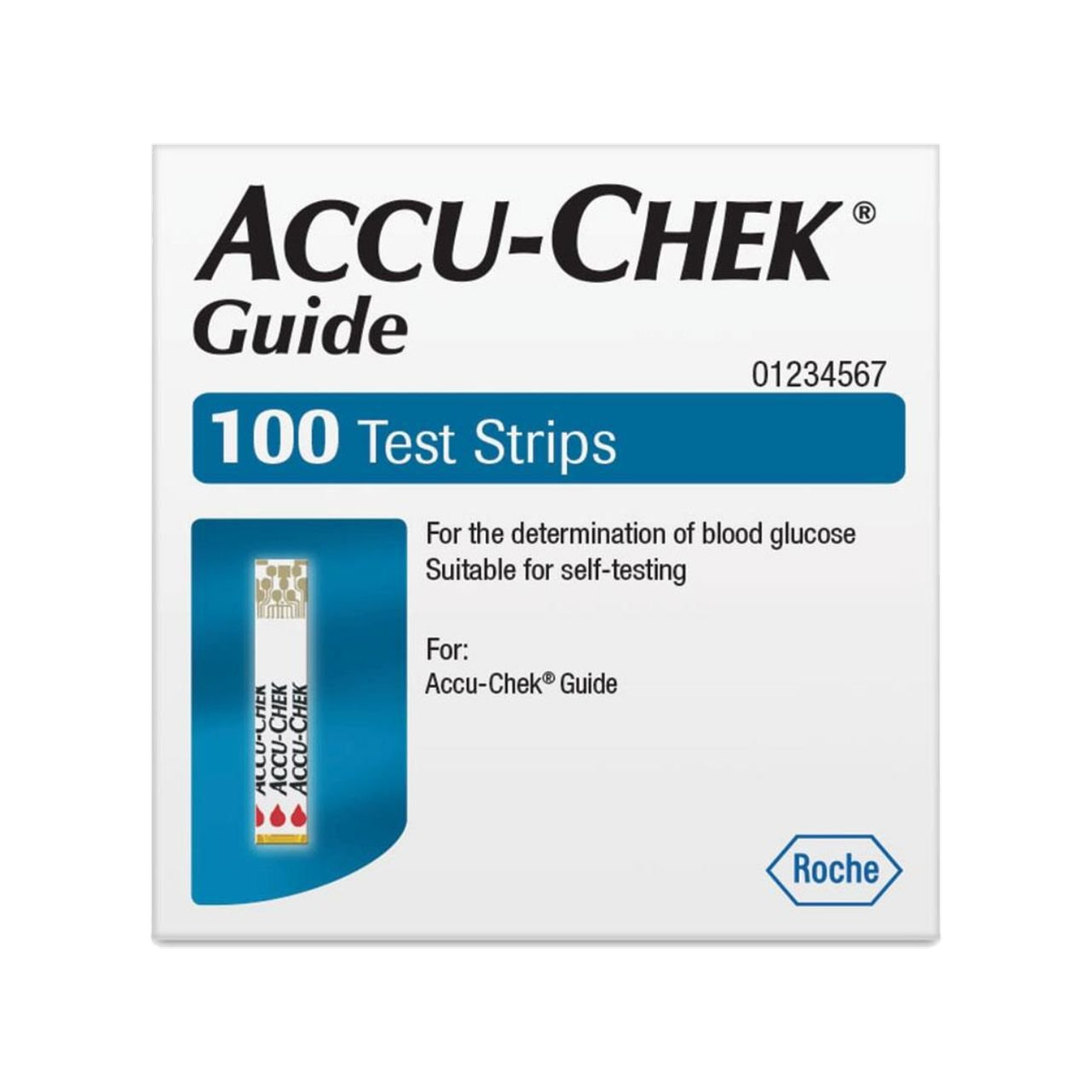 ACCU-CHECK GUIDE STRIPS 100