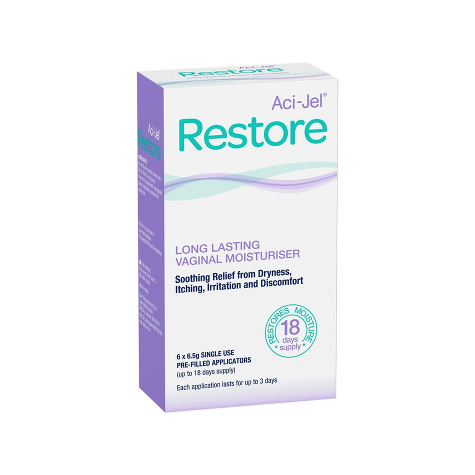 Aci-Jel Restore Long Lasting Vaginal Moisturiser 6x6.5g
