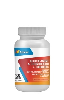 Amcal Glucosamine, Chondroitin + Turmeric 100tabs