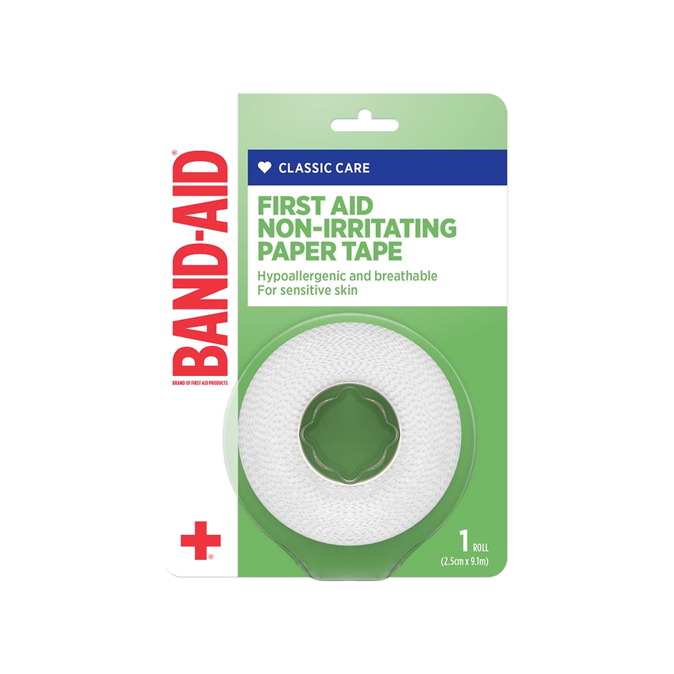 Band-aid First Aid Non-irritating Paper Tape 2.5cm X 9.1m