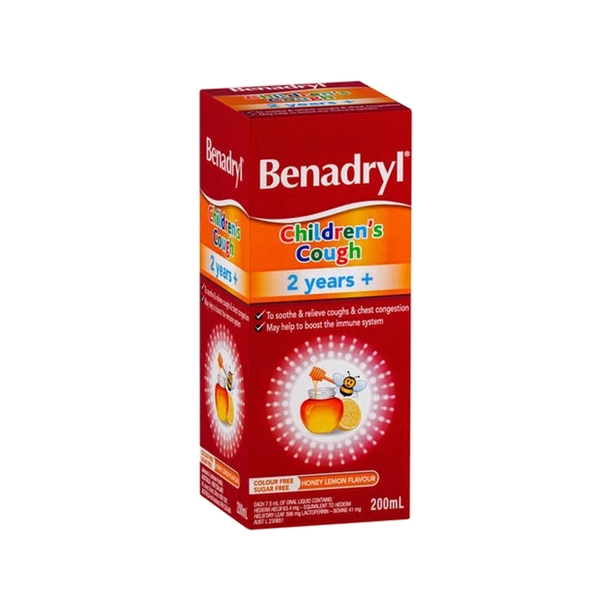 Benadryl Child Cough Liquid 200ml  0356
