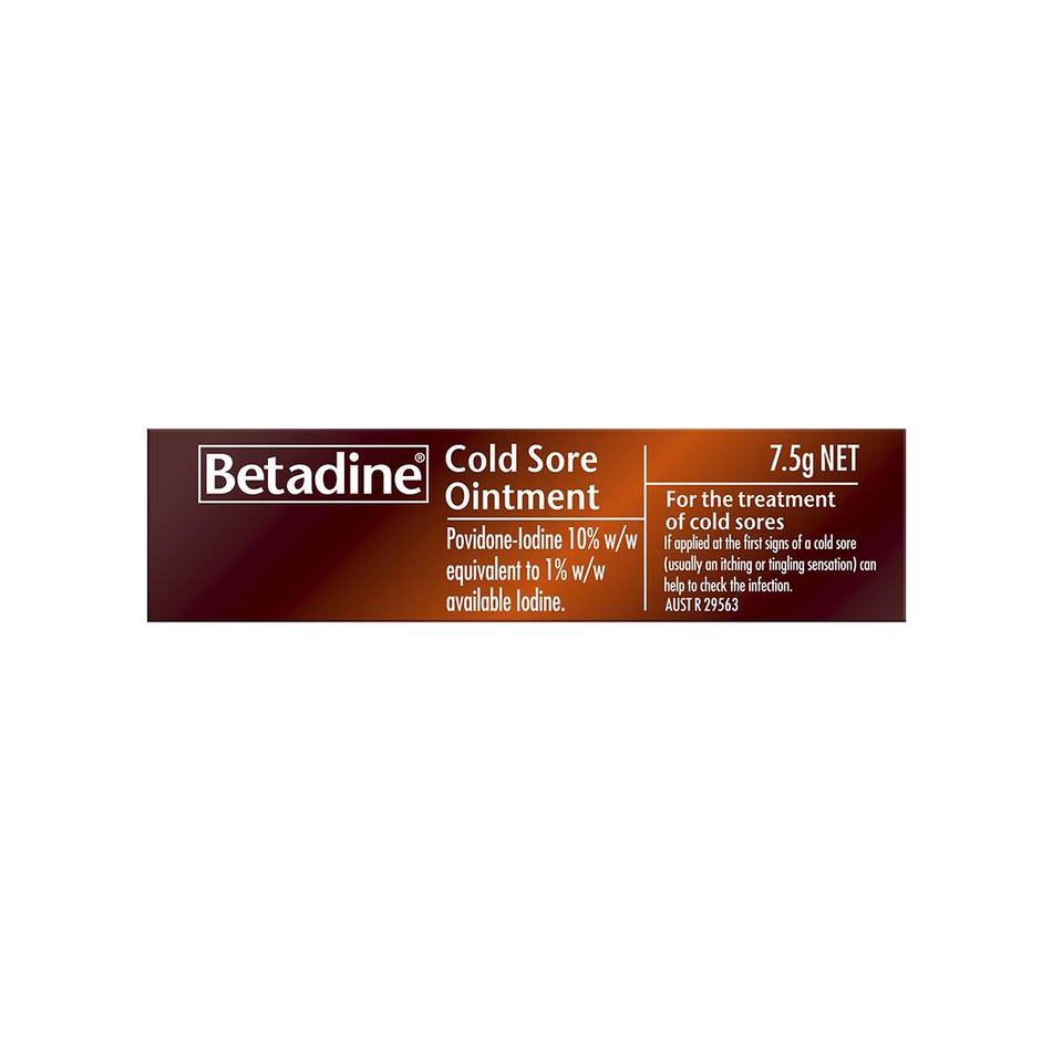 Betadine Cold Sore Ointment 7.5g