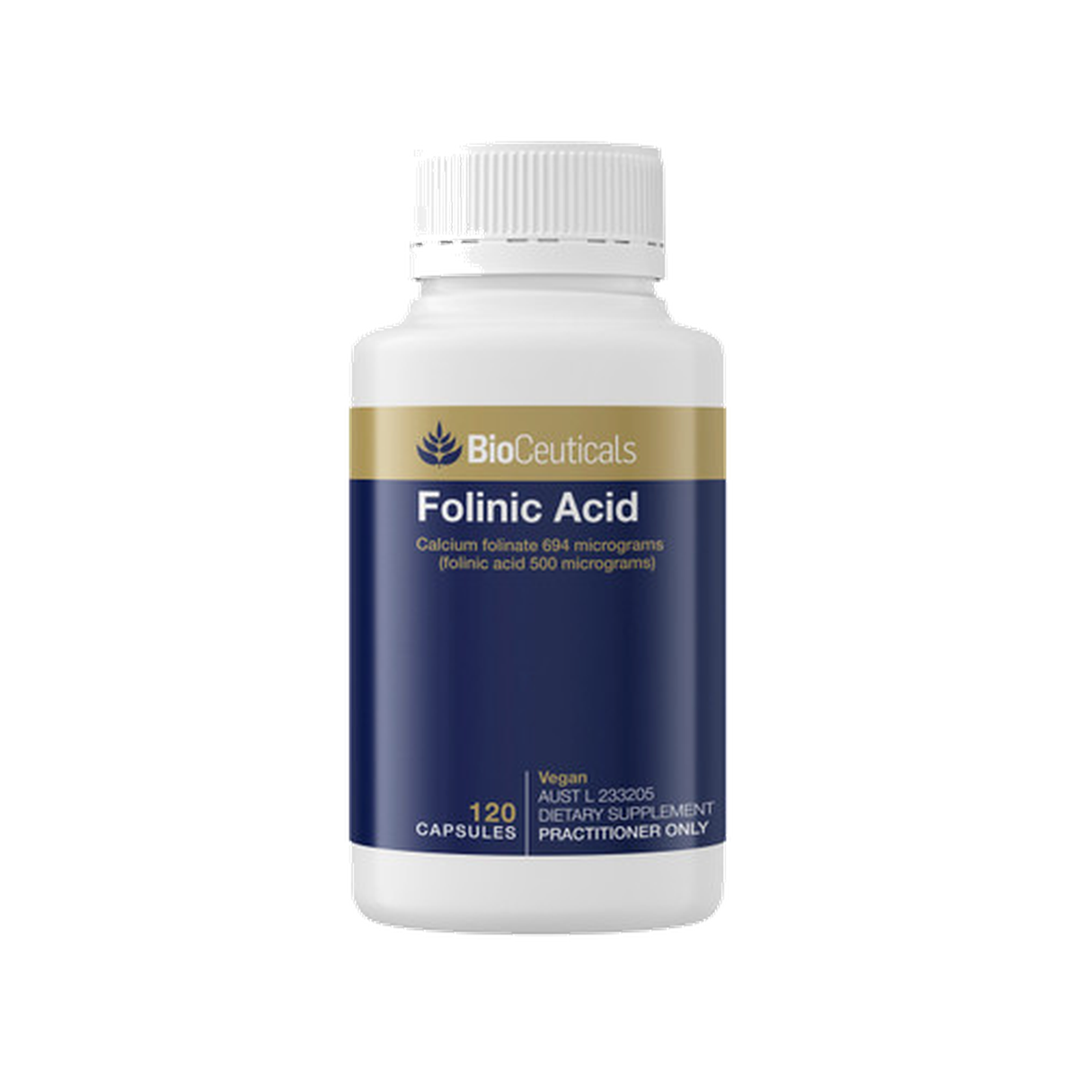 Bioceuticals Folinic Acid 120 capsules