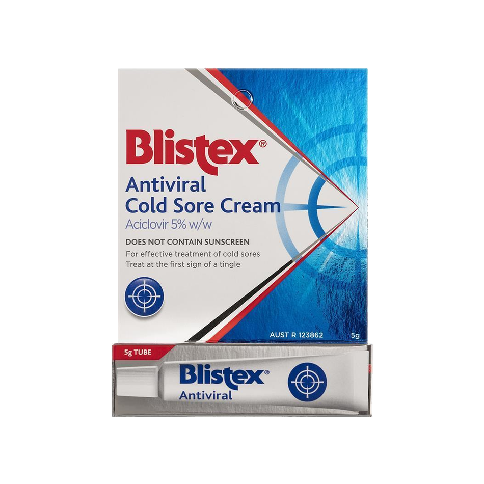 Blistex Antiviral Cold Sore Cream 5g Tube