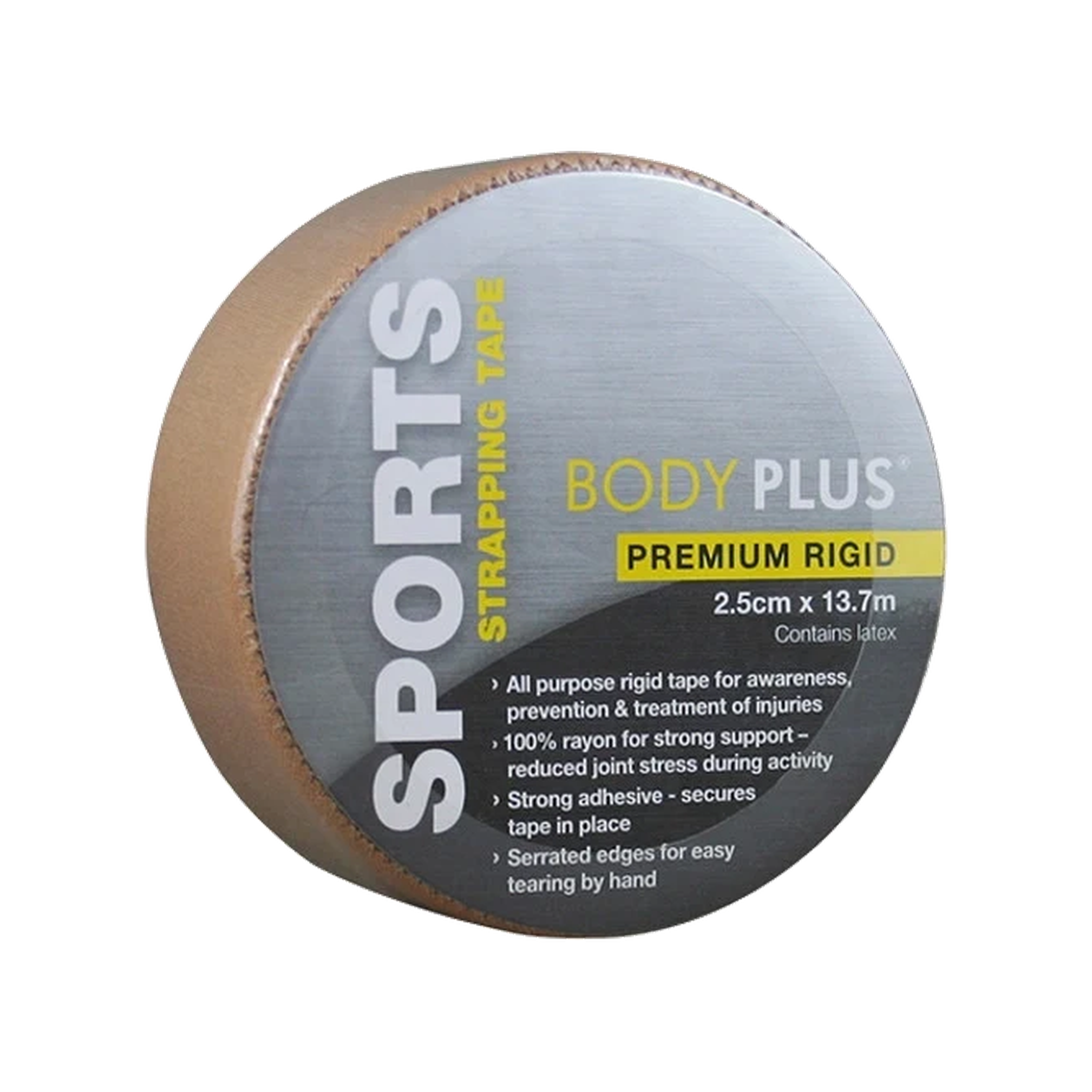 Body Plus Rigid Strapping Tape 2.5cm x 13.7m