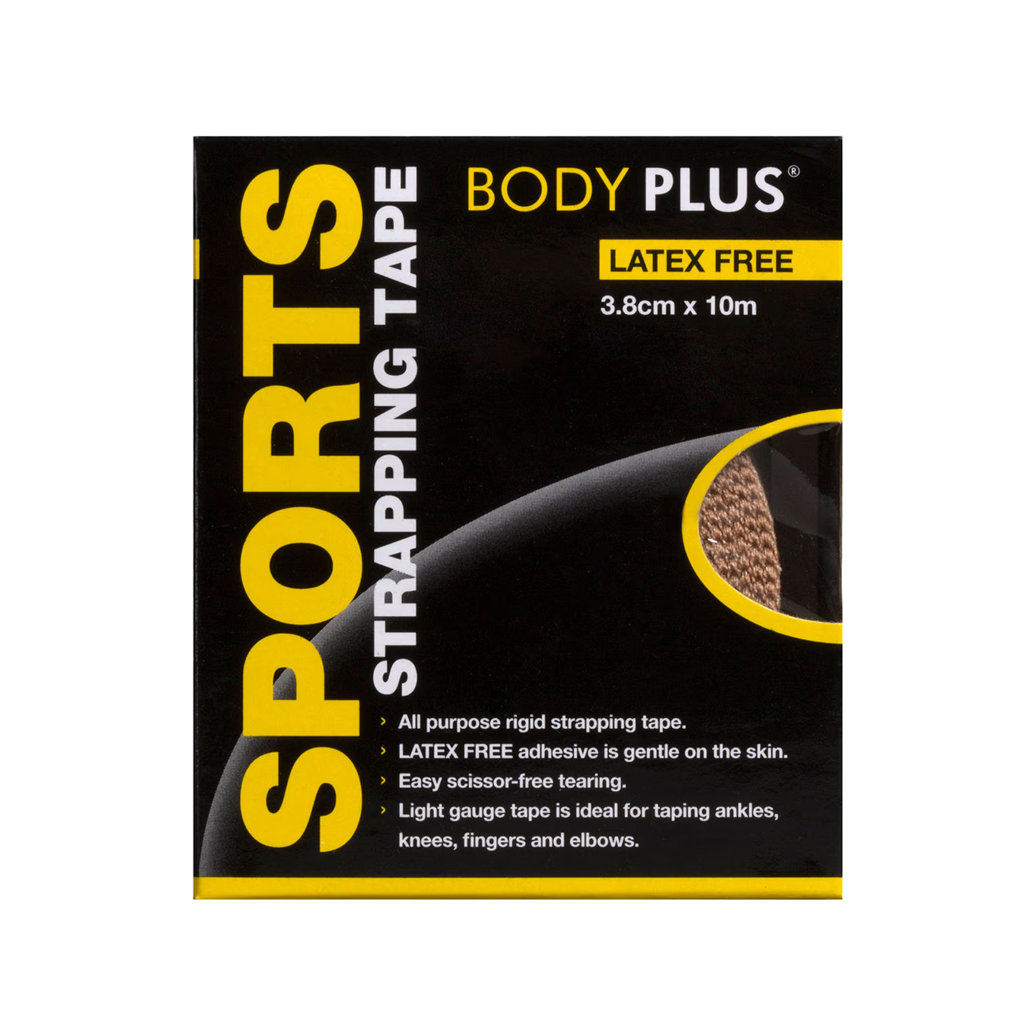 Body Plus Rigid Strapping Tape 3.8cm x 10m
