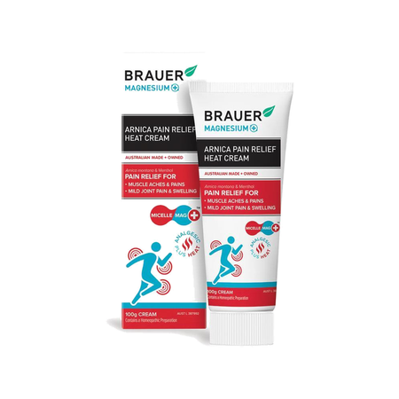 Brauer Magnesium+ Pain Relief Heat Cream 100g