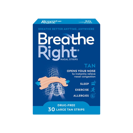 Breathe Right Nasal Strips Tan Large