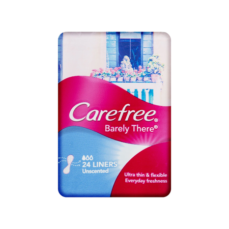 Carefree Panty Liners Pack Barely There Liners 24 Pack