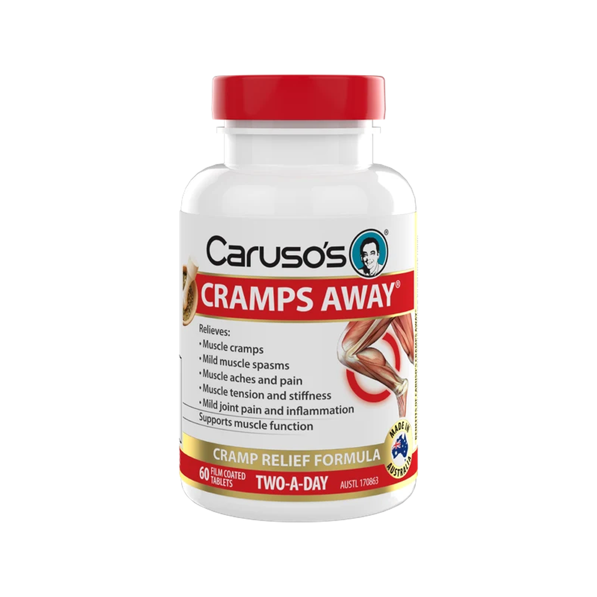 Caruso's Cramps Away 60 tablets