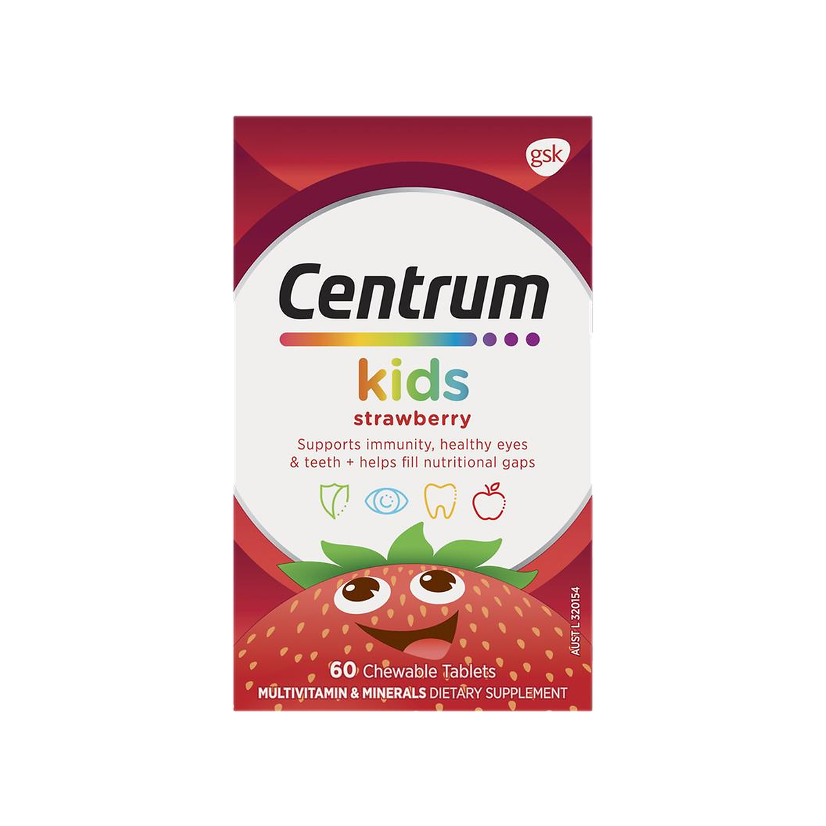 Centrum Kids Strawberry 60 Chewable Tablets