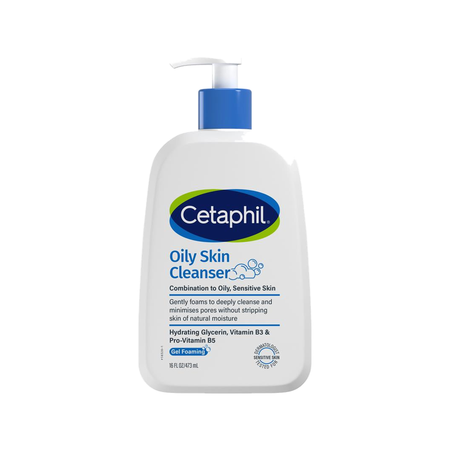 Cetaphil Oily Skin Gel Foaming Cleanser 473mL