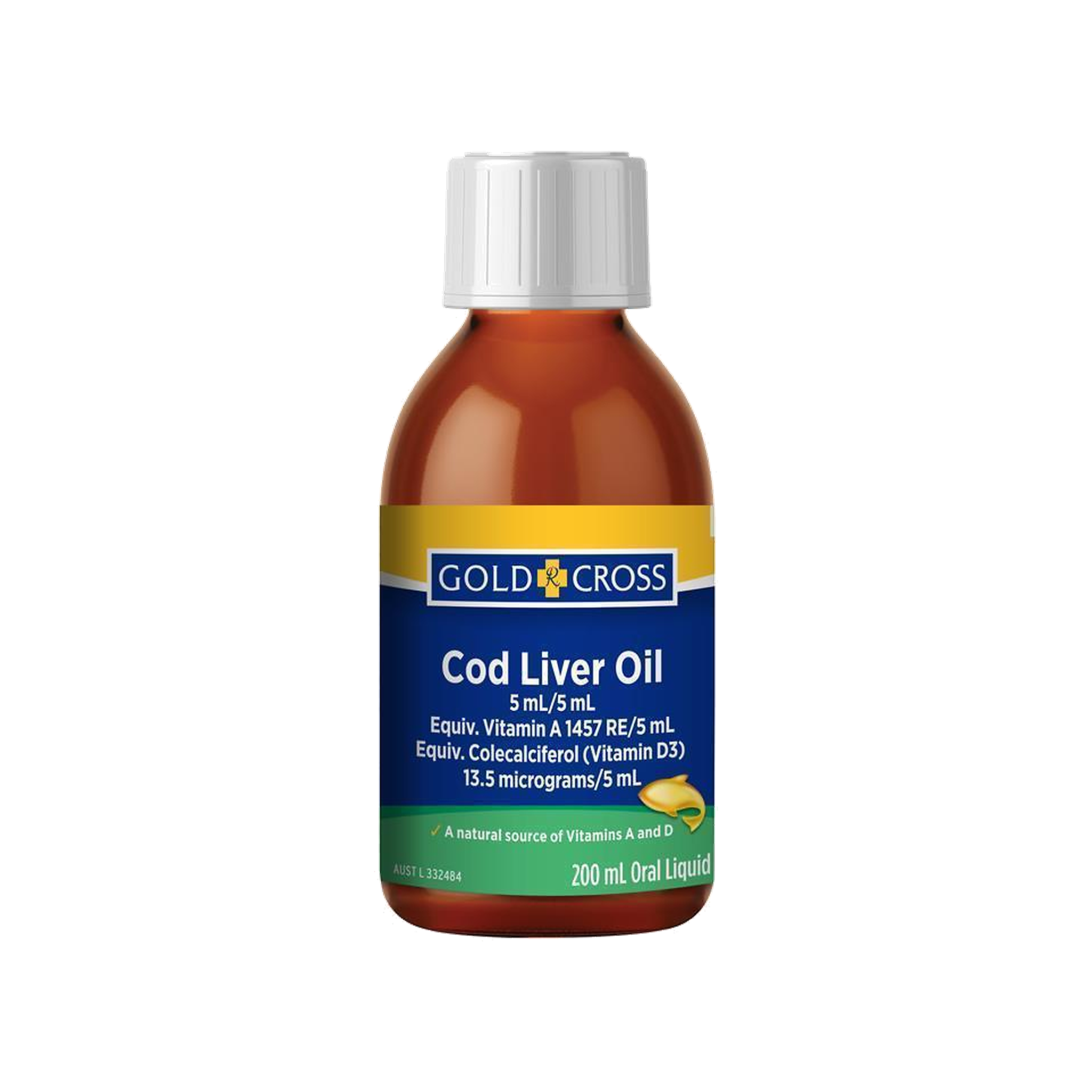 Cod Liver Oil 200mL (Gold Cross)