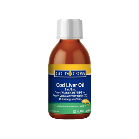 Cod Liver Oil 200mL (Gold Cross)